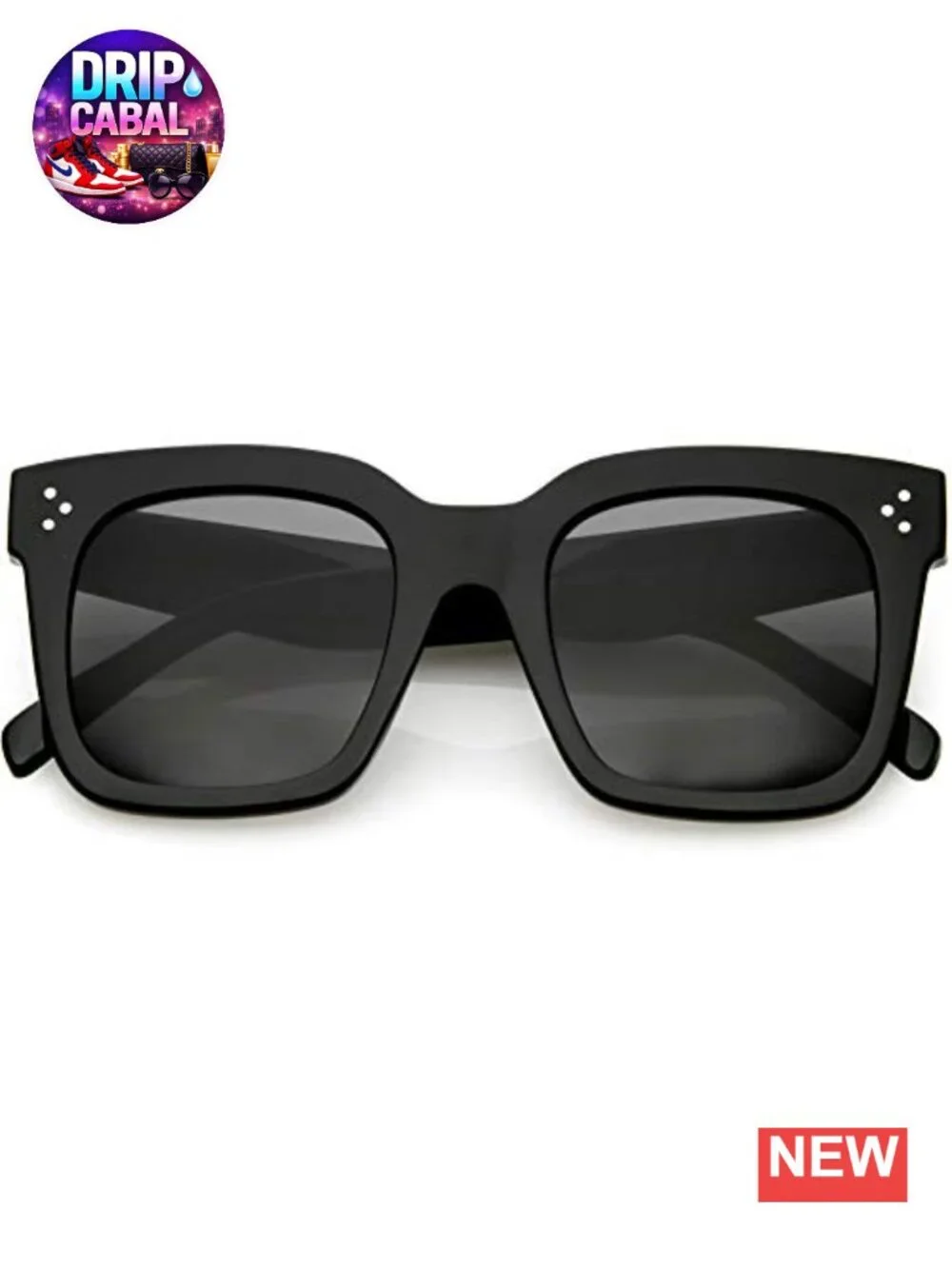 Oversized Retro Square Sunglasses Women UV400 50mm Vintage